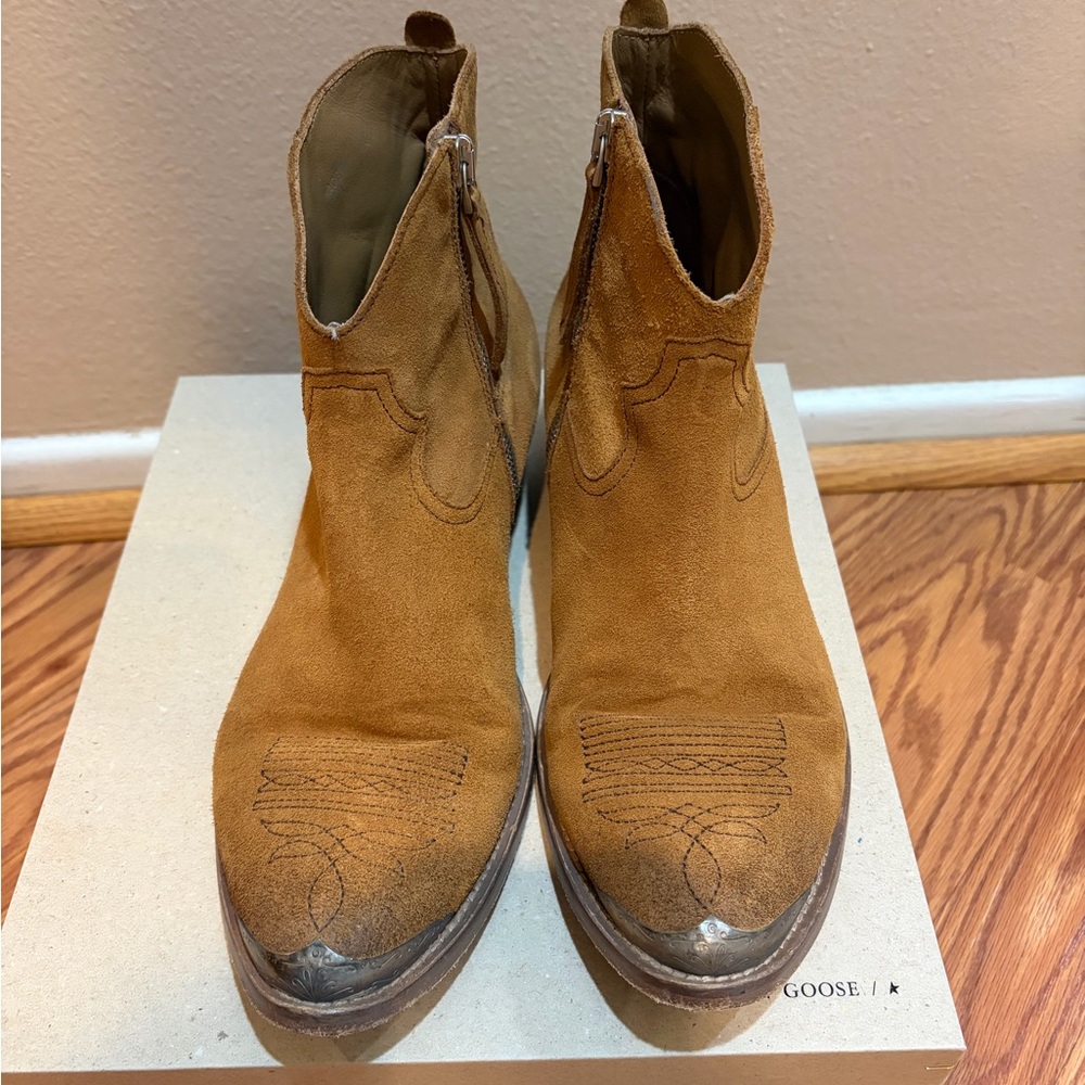 Golden Goose Young Western Boots, Cognac - Picture 4 of 15